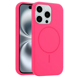 HarmonyAura iPhone 15 Pro Max Kılıf Jully Magsafe Kapak - Pembe