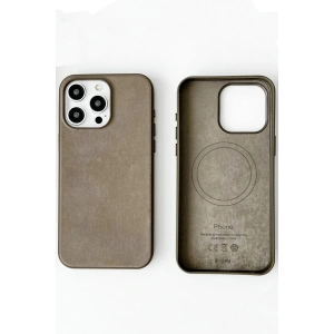 HarmonyAura  Iphone 15 Pro Max Kılıf Karen Magsafe Kapak - Kahverengi