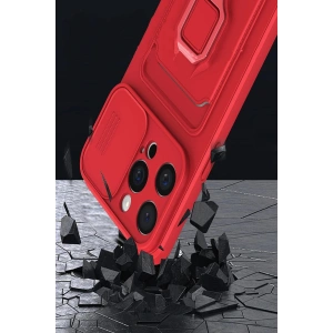 HarmonyAura  Iphone 15 Pro Max Kılıf Zuma Kartvizitli Yüzüklü Silikon - Lacivert