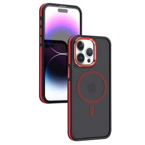 HarmonyAura iPhone 15 Pro Max Winner Magsafe Kapak - Kırmızı