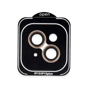 HarmonyAura iPhone 15 PVD Metal Kamera Lens - Turuncu