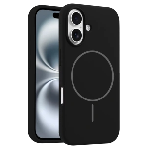 HarmonyAura iPhone 16 Kılıf Jully Magsafe Kapak - Siyah