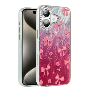 HarmonyAura iPhone 16 Plus Kılıf Blade Aynalı Desenli Kapak - Desen 3