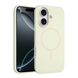 HarmonyAura iPhone 16 Plus Kılıf Jully Magsafe Kapak - Bej