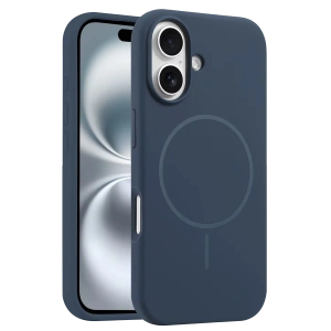 HarmonyAura iPhone 16 Plus Kılıf Jully Magsafe Kapak - Lacivert