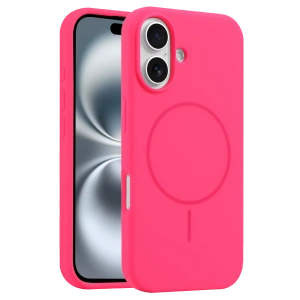 HarmonyAura iPhone 16 Plus Kılıf Jully Magsafe Kapak - Pembe