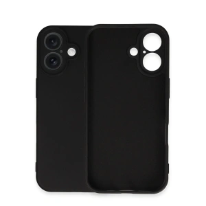 HarmonyAura  Iphone 16 Plus Kılıf Nano Içi Kadife Silikon - Siyah