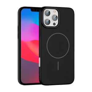 HarmonyAura iPhone 16 Pro Max Broş Magsafe Kapak - Siyah