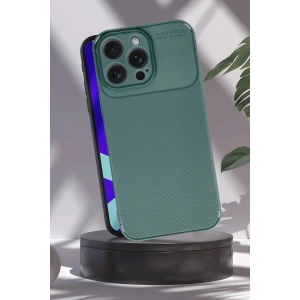 HarmonyAura  Iphone 16 Pro Max Kılıf Auto Focus Karbon Kapak - Siyah