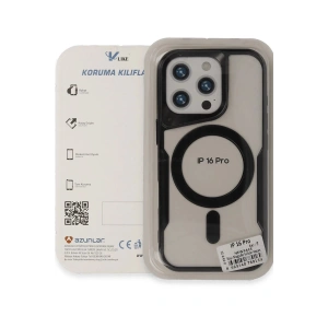 HarmonyAura  Iphone 16 Pro Max Kılıf Boyi Magsafe Silikon Kapak - Lacivert