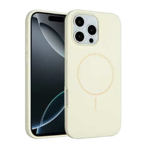 HarmonyAura iPhone 16 Pro Max Kılıf Jully Magsafe Kapak - Bej