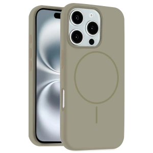 HarmonyAura iPhone 16 Pro Max Kılıf Jully Magsafe Kapak - Çöl Titanyum