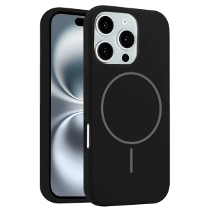 HarmonyAura iPhone 16 Pro Max Kılıf Jully Magsafe Kapak - Siyah