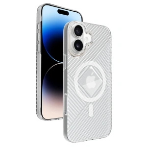 HarmonyAura iPhone 16 Stella PC Sert Magsafe Kılıf - Şeffaf