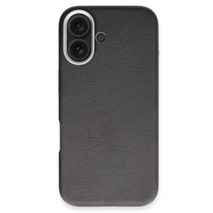 HarmonyAura iPhone 16 Wonder Deri Magsafe Kapak - Siyah