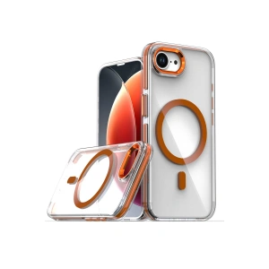 HarmonyAura iPhone 16E Bella Magsafe Kapak - Turuncu