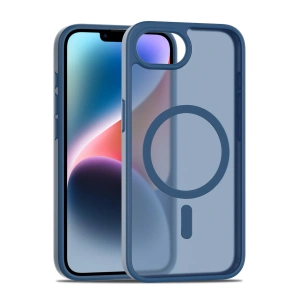 HarmonyAura iPhone 16E Jota Magsafe Kapak - Lacivert