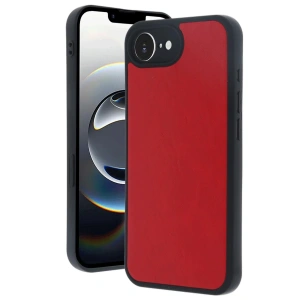 HarmonyAura  Iphone 16e Kılıf Aras Deri Kapak - Kırmızı