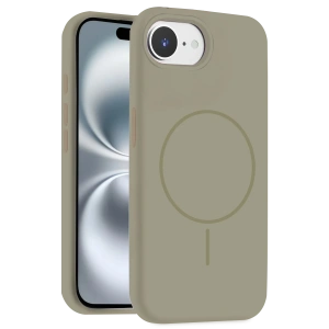 HarmonyAura iPhone 16E Kılıf Jully Magsafe Kapak - Çöl Titanyum