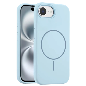 HarmonyAura iPhone 16E Kılıf Jully Magsafe Kapak - Mavi