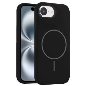 HarmonyAura iPhone 16E Kılıf Jully Magsafe Kapak - Siyah