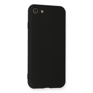 HarmonyAura  Iphone 7 Kılıf Nano Içi Kadife Silikon - Siyah