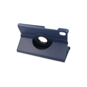 HarmonyAura  Lenovo Tab M8 Kılıf 360 Tablet Deri Kılıf - Lacivert