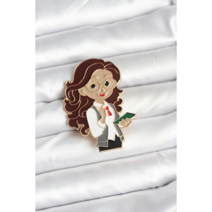 HarmonyAura Öğretmen Figür Broş