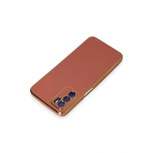 HarmonyAura  Oppo A16 Kılıf Volet Silikon - Kırmızı