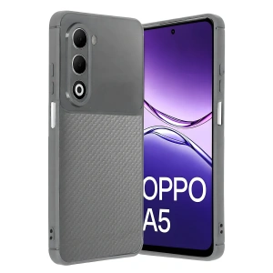 HarmonyAura Oppo A5 4G Auto Focus Karbon Kapak - Gri