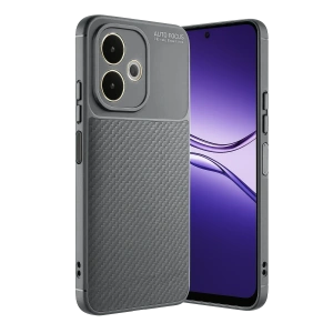 HarmonyAura Oppo A5 Pro 4G Kılıf Auto Focus Karbon Kapak - Gri