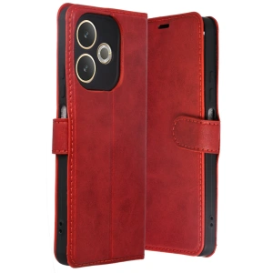 HarmonyAura Oppo A5 Pro 4G Trend S Plus Kapaklı Kılıf - Kırmızı