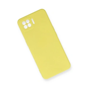 HarmonyAura  Oppo A73 Kılıf Nano Içi Kadife Silikon - Sarı