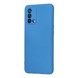 HarmonyAura  Oppo A74 4g Kılıf Nano Içi Kadife Silikon - Mavi