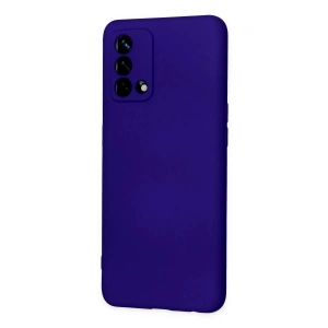 HarmonyAura  Oppo A74 4g Kılıf Nano Içi Kadife Silikon - Mor