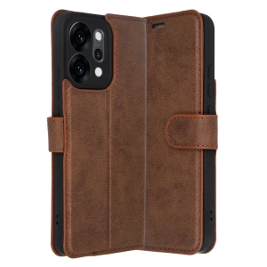 HarmonyAura Oppo Reno 14 Trend S Plus Kapaklı Kılıf - Taba