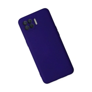 HarmonyAura  Oppo Reno 4 Lite Kılıf Nano Içi Kadife Silikon - Mor