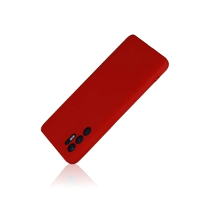 HarmonyAura  Oppo Reno 6 Kılıf Nano Içi Kadife Silikon - Kırmızı