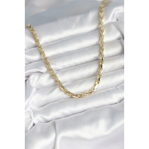 HarmonyAura Pirinç Gold Renk 60 cm Zincir Kadın Kolye