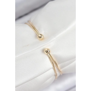 HarmonyAura Pirinç Zirkon Taşlı Baget Model Gold Renk Kadın Bileklik