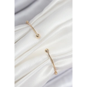 HarmonyAura Pirinç Zirkon Taşlı Kelebek Model Gold Renk Kadın Bileklik