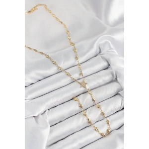 HarmonyAura Pirinç Zirkon Taşlı Yıldız Model Gold Renk Y Kolye