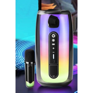 HarmonyAura  Pluse 7 Mikrofonlu Rgb Kablosuz Hoparlör - Beyaz