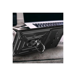 HarmonyAura  Realme 11 Pro Kılıf Pars Lens Yüzüklü Silikon - Siyah