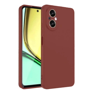 HarmonyAura Realme 12 Lite Kılıf First Silikon - Bordo