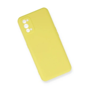 HarmonyAura  Realme 7 Pro Kılıf Nano Içi Kadife Silikon - Sarı