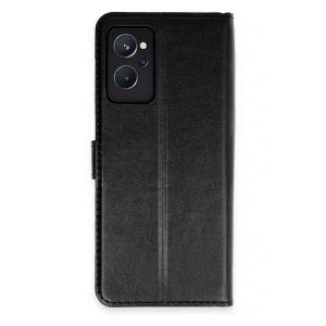 HarmonyAura Realme 9i 4G Trend S Plus Kapaklı Kılıf - Siyah