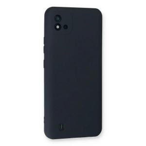 HarmonyAura  Realme C11 2021 Kılıf Nano Içi Kadife Silikon - Lacivert