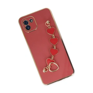 HarmonyAura  Samsung Galaxy A03 Kılıf Esila Silikon - Kırmızı