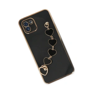 HarmonyAura  Samsung Galaxy A03 Kılıf Esila Silikon - Siyah